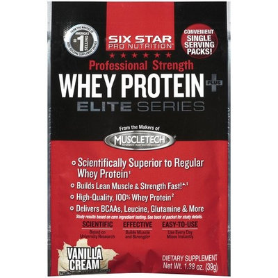 Six Star Pro Nutrition Vanilla Cream Elite Series Professional Strength Whey Protein Plus, 1.38 oz