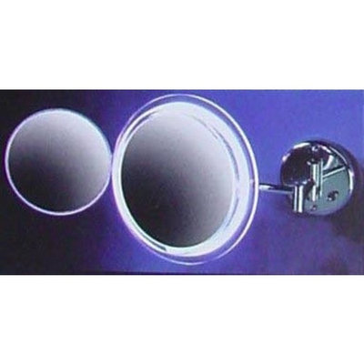 Zadro 5X Magnification Wall Mount with Surround Light Magnification Mirror, Chrome Finish, 9.5 Inch
