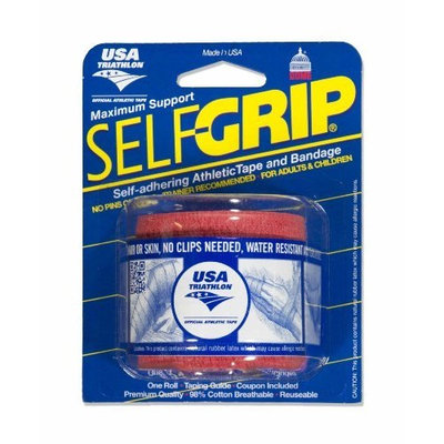 DOME INDUSTRIES SeflGrip Premium Support Bandage, Red, 2 Inch