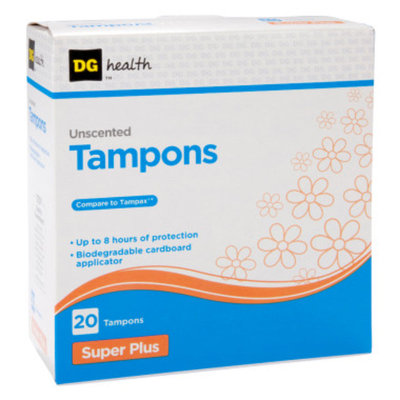 DG Health Unscented Tampons - Super Plus - 20 ct
