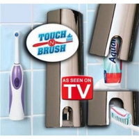 As Seen On TV Touch N Brush Hands Free Tooth Paste Dispenser Chrome