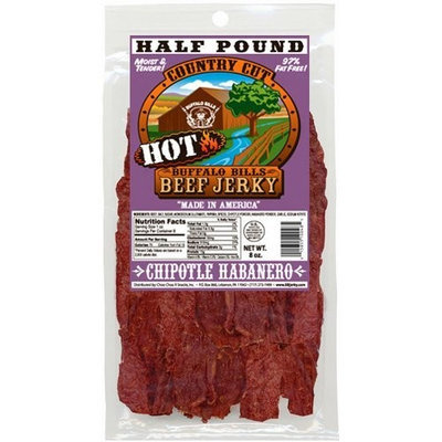 Buffalo Bills Premium Snacks Buffalo Bills 8oz Chipotle Habanero Country Cut Beef Jerky Pack