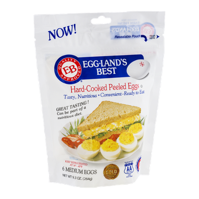 Eggland's Best Hard Cooked Peeled Eggs - 6 CT