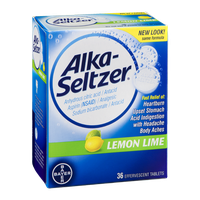 Alka-Seltzer Lemon Lime - 36 CT