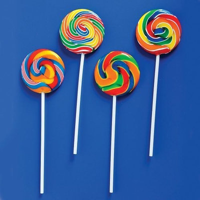Rhode Island Novelty Assorted Swirl Lollipops (1 dz)