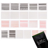 Bundle Monster BMC 21pc Lace Decal Flower Manicure Decoration Style Nail Art Stickers Sheets