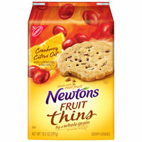 Nabisco Newtons Fruit Thins Cranberry Citrus Oat Crispy Cookies