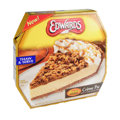 Edwards Reese's Peanut Butter Cups Creme Pie with a Chocolatey Crust