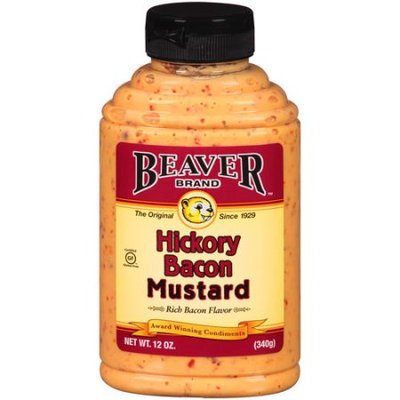 Beaver Brand Beaver BG10754 Beaver Hickory Bacon Mustard Sq - 6x12OZ