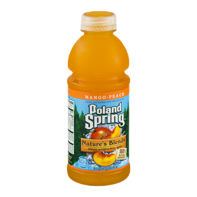 Poland Spring Nature's Blends Spring Water & Real Juice Mango-Peach