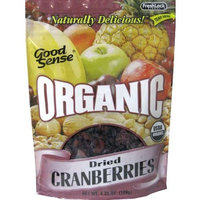 Good Sense Organic Cranberries, 4.25 Ounce Bags (Pack of 6)