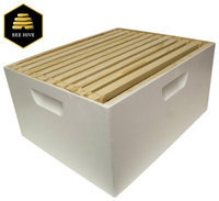 Harvest Lane Honey Beehive Deep Brood Box Complete with 10 Frames & Foundation; 16-1/4 in. x 19-7/8 in. x 9-1/2 in.