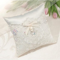 Lillian Rose Collection Ivory Sequin Lace Ring Pillow