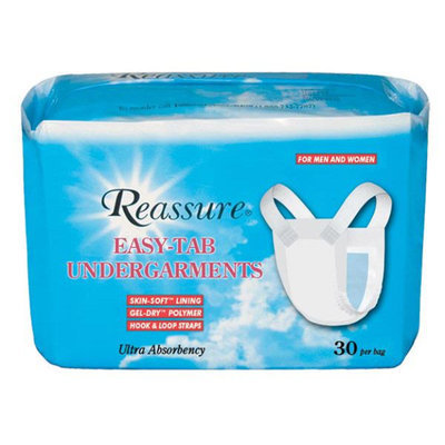 Deepsouth Packing Co.inc. Reassure Easy-Tab Undergarment, Bag of 30
