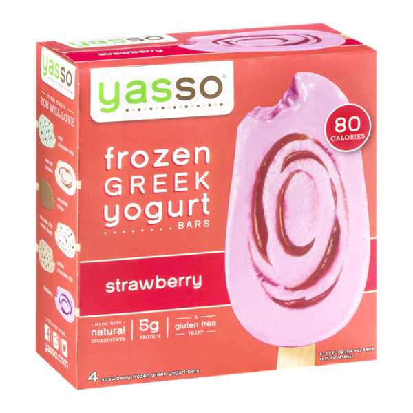 Yasso Frozen Greek Yogurt Bars Strawberry 4 CT Reviews 2019