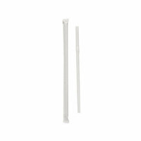 Solo Cups (10000 per Carton) Wrapped Super-Jumbo Flexible Straws in White