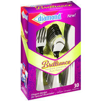 Diamond Brilliance Plastic Flatware