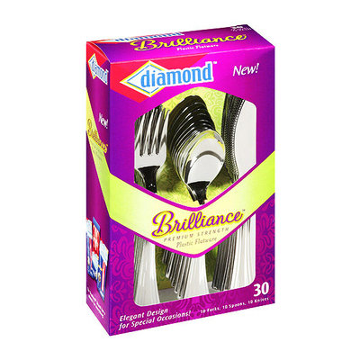 Diamond Brilliance Plastic Flatware