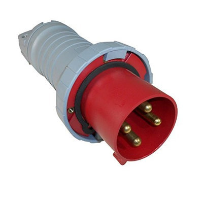 Thomas & Betts ABB Russelstoll ABB4100P7W IEC Plug 100A 3P 4 Wire 480V 3 Phase Pin & Sleeve