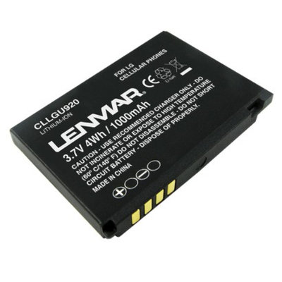 Lenmar Replacement Battery for LG Cellular Phones - Black (CLLGU920)