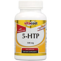Vitacost Brand Vitacost 5-HTP with B-6 -- 100 mg - 120 Capsules