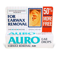 Auro EAR DROPS - Ear Wax Remove Vertical Pack, Boxes (Pack of 6)