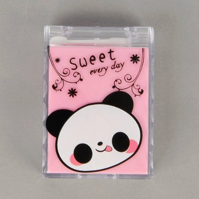 Ethahe Panda Plastic Contact Lens Case Vision Care Pink