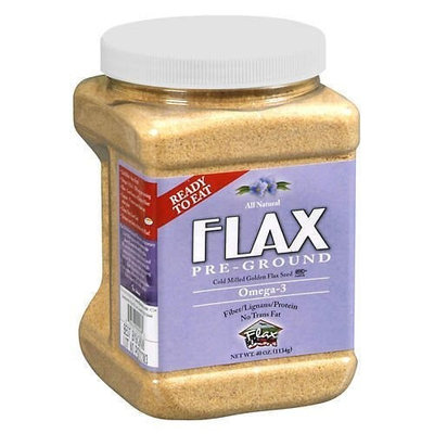 Flax USA Pre-Ground True Cold Milled Flax Seed - 40 OZ