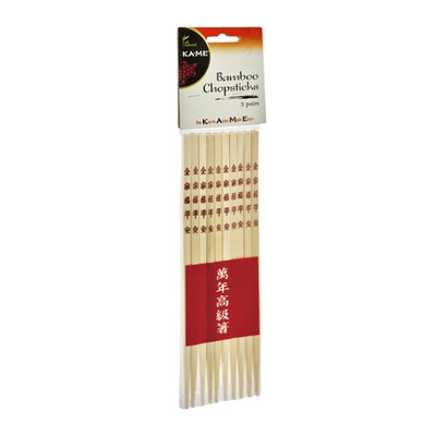 KA-ME All Natural Bamboo Chopsticks - 5 CT