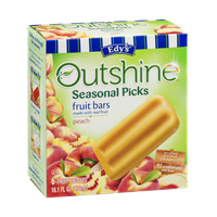 Edy's Outshine Seasonal Picks Fruit Ice Bars Peach - 6 CT