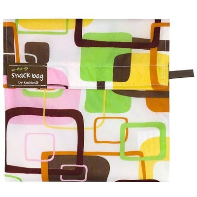 Kushies On The Go Snack Bag - Pink Square - Large