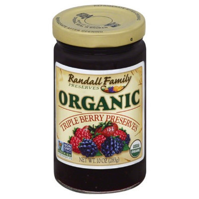 Randall Family Preserves 10 oz. Organic Triple Berry Preserves, Case Of 6