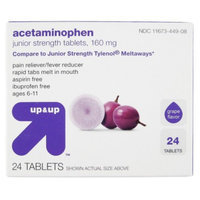 up & up Acetaminophen Junior Strength Grape Meltaway Tablets 24-pk.