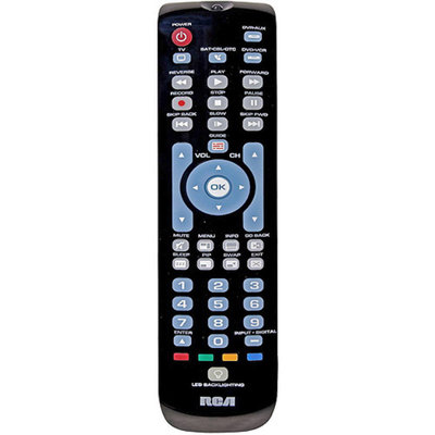 RCA 4-Device Universal Remote Control w/ Green Backlit Keypad