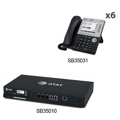 AT & T SB35010 + (6) SB35031 Built-in Auto-Attendant Day/Night Modes