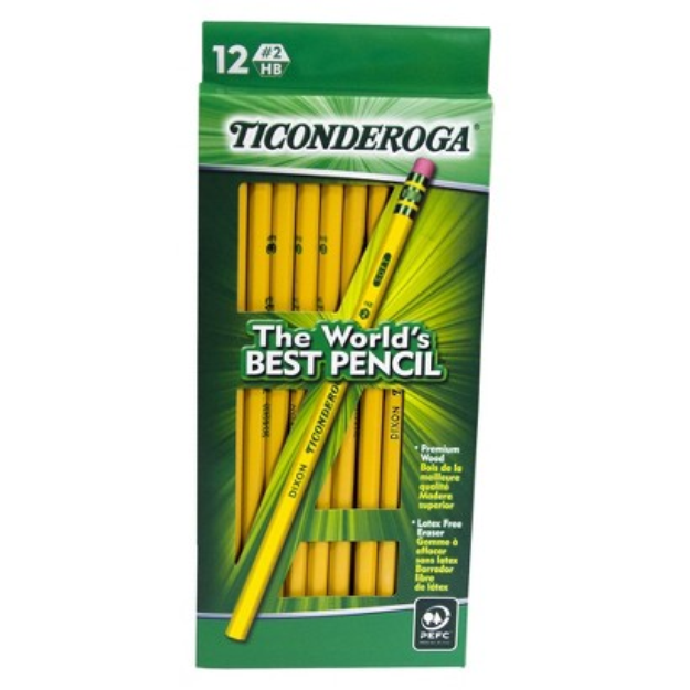 Ticonderoga 12ct Wooden Pencils no.2