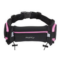 David Shaw Silverware Na Ltd Quench Retractable Hydration Belt Black/Pink-L/XL