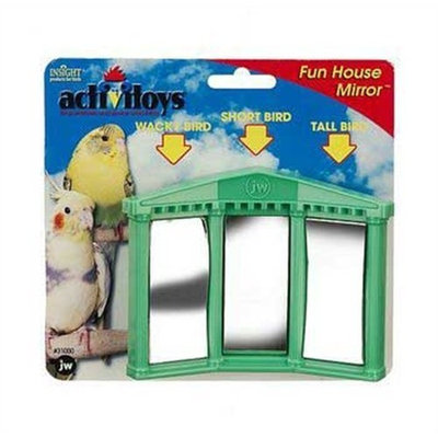 JW Pet Company Activitoys Fun House Mirror Bird Toy, Colors may Vary