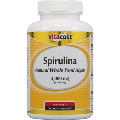 Vitacost Brand Vitacost Spirulina Natural Whole Food Algae -- 3000 mg per serving - 360 Tablets