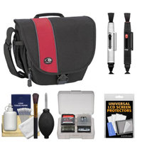 Tamrac 3444 Rally 4 Digital SLR Camera Case (Black/Red) with LCD Protectors + Cleaning Accessory Kit