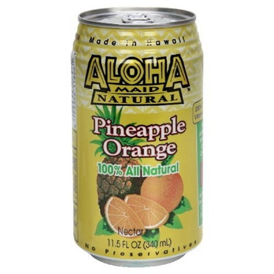 Aloha Maid Pineapple Orange Drink, 12 - 11.5-Ounce Cans