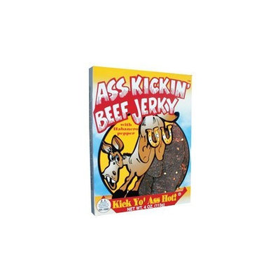 Ass Kickin' Beef Jerky with Habanero Pepper, 4 Ounce Package