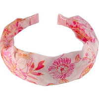 Smoothies Scarf C Headband Cotton Paisley Flowers- Pink 01065