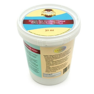 SAAQIN ® 32oz. Organic Yellow FILTERED CREAMY Shea Butter By SaaQin®