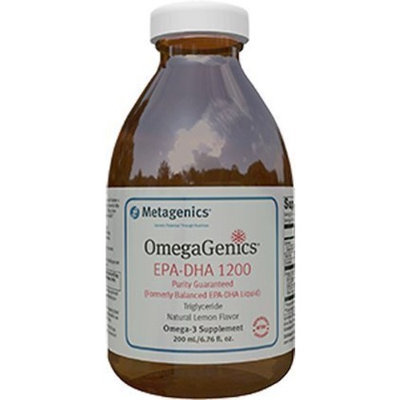 Metagenics - OmegaGenics EPA-DHA 1200 Liquid Natural Lemon Flavor - 200 ml. (formerly EPA-DHA Balanced Liquid) CLEARANCE PRICED