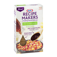 Kraft Recipe Makers Cooking Sauces Skillet Recipe Sweet & Sour Chicken