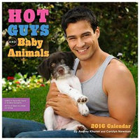Hot Guys and Baby Animals Wall Calendar by Andrews McMeel Publishing