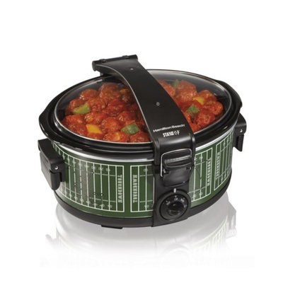 Hamilton Beach 6 Qt. Single Clip Football Pattern Slow Cooker