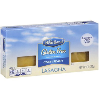 American Italian Pasta Co. Heartland Gluten Free Oven Ready Lasagna Pasta, 9 oz