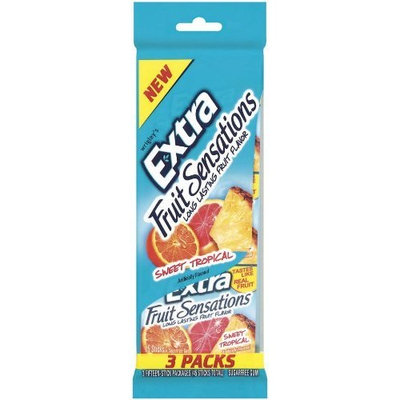 Extra Sweet Tropical, 3 Fifteen-Stick Packages (Pack of 10)